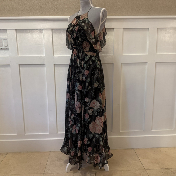 Zimmerman Master Flute Silk Dress Size:1(US:4) Ruffle GoldThread Front Slit $750 - Picture 5 of 16